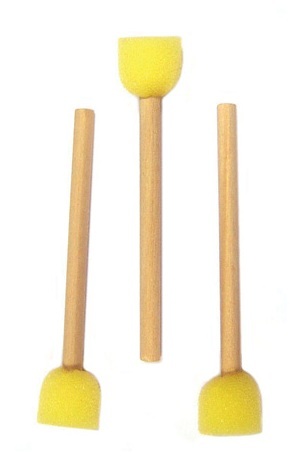 Round Sponge Stick Small x 10 - Large Image