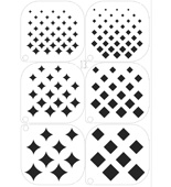 Diamonds Stencils - Small Image