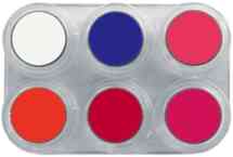 F6 Fluor (UV) water based make-up palette