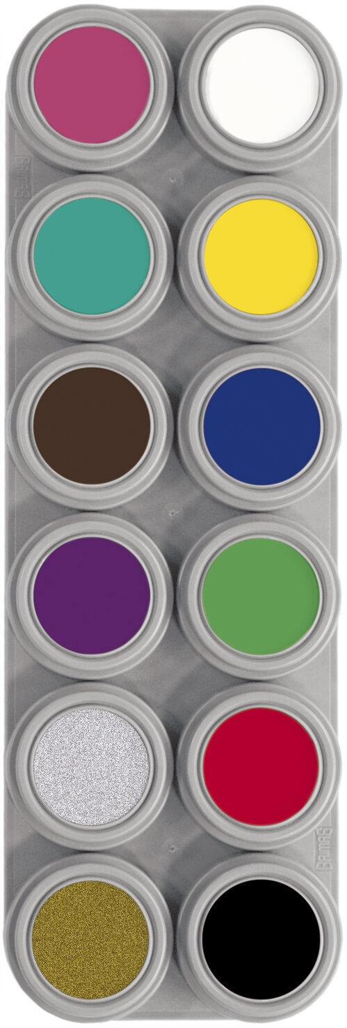 12A Colour water based make-up palette - Small Image