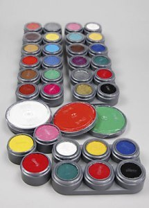 6 Colour water based make-up palette - Large Image
