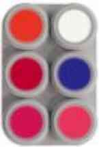 F6 Fluor (UV) water based make-up palette