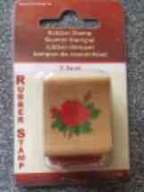 Small Rose Rubber Stamp