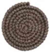 Dark brown grey wool crepe by the metre