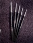 5 Brush Set, black handles - Small Image