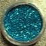 Blue glitter in screw pot