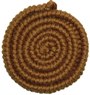 Light chestnut brown wool crepe by the metre - Small Image