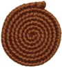 Chestnut brown wool crepe by the metre - Small Image
