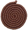 Dark chestnut brown wool crepe by the metre - Small Image