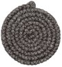 Dark grey wool crepe by the metre - Small Image