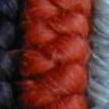Orange red wool crepe by the metre
