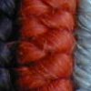 Orange red wool crepe by the metre - Small Image