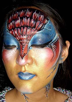 Winning design for World Wide Face Painter of the Year